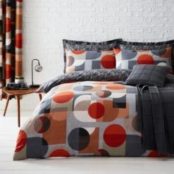 Elements Oscar Reversible Orange Duvet Cover And Pillowcase Set 37 Elements Oscar Reversible Orange Duvet Cover And Pillowcase Set -Elements 30563410