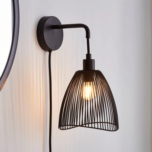 Elements Jaula Rattan Plug In Wall Light 17 Elements Jaula Rattan Plug In Wall Light - Image 15