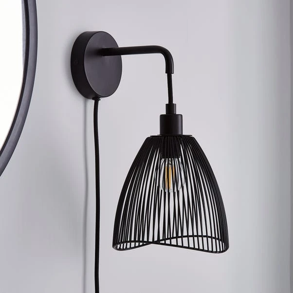 Elements Jaula Rattan Plug In Wall Light 18 Elements Jaula Rattan Plug In Wall Light - Image 16