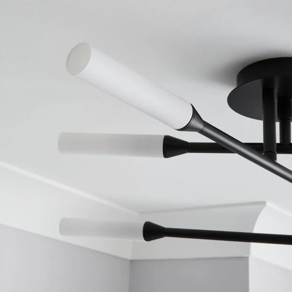 Elements Fontain 6 Light Semi Flush Ceiling Light 5 Elements Fontain 6 Light Semi Flush Ceiling Light - Image 3