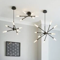 Elements Fontain 6 Light Semi Flush Ceiling Light 14 Elements Fontain 6 Light Semi Flush Ceiling Light -Elements 30752916 alt06