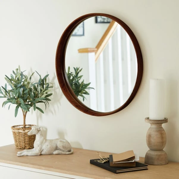 Elements Round Framed Wall Mirror 3 Elements Round Framed Wall Mirror