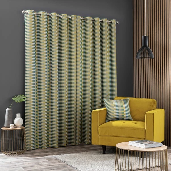 Elements Kansas Stripe Eyelet Curtains 18 Elements Kansas Stripe Eyelet Curtains - Image 16