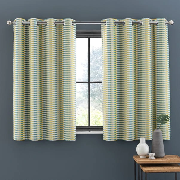 Elements Kansas Stripe Eyelet Curtains 13 Elements Kansas Stripe Eyelet Curtains - Image 11