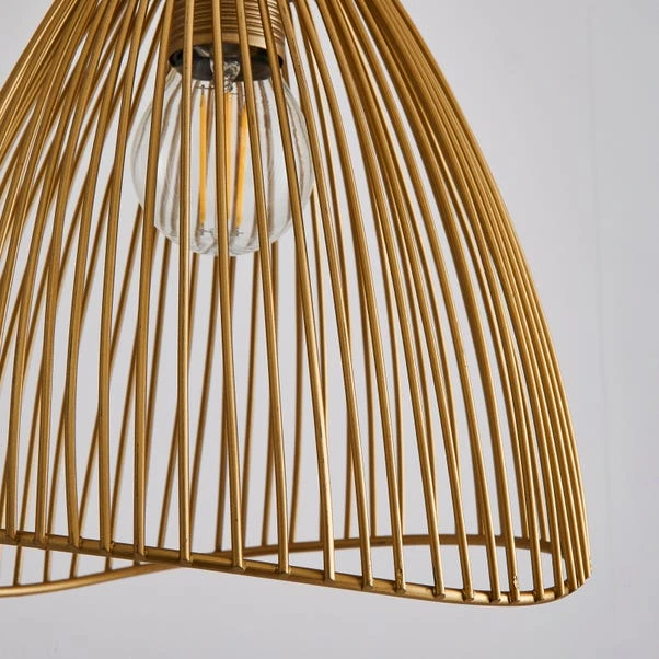 Elements Jaula Rattan Plug In Wall Light 5 Elements Jaula Rattan Plug In Wall Light - Image 3
