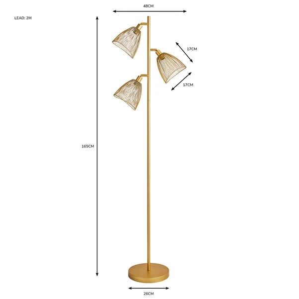 Elements Jaula 3 Light Floor Lamp 9 Elements Jaula 3 Light Floor Lamp - Image 7
