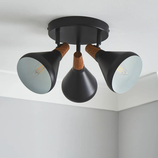 Elements Wolston 3 Light Semi Flush Spotlight 13 Elements Wolston 3 Light Semi Flush Spotlight - Image 12