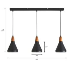 Elements Wolston 3 Light Diner Ceiling Light 26 Elements Wolston 3 Light Diner Ceiling Light -Elements 30766166 alt07