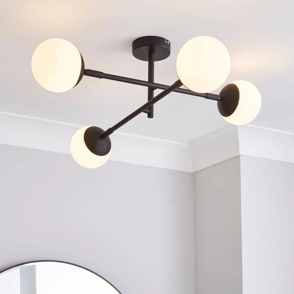 Elements Tela 4 Light Semi Flush Bathroom Ceiling Light 21 Elements Tela 4 Light Semi Flush Bathroom Ceiling Light - Image 19