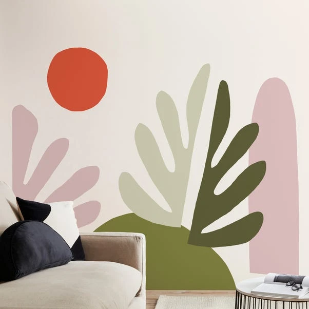 Elements Leaf Wall Mural 4 Elements Leaf Wall Mural - Image 2