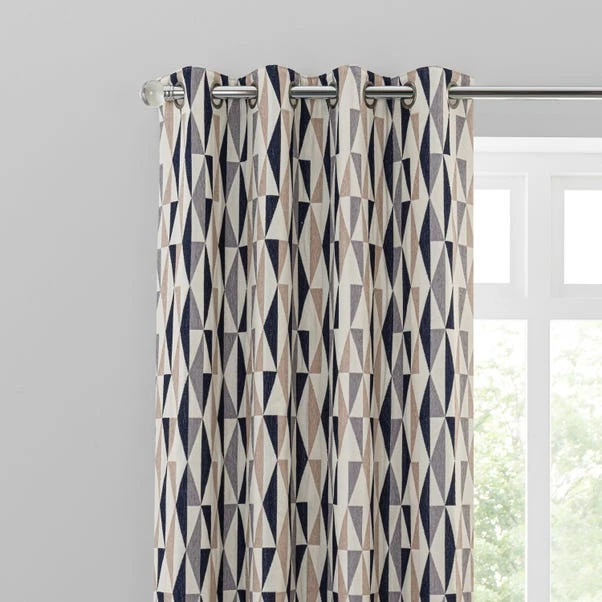 Elements Triangles Thermal Eyelet Door Curtain 12 Elements Triangles Thermal Eyelet Door Curtain - Image 10