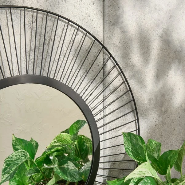 Elements Wire Round Indoor Outdoor Wall Mirror 5 Elements Wire Round Indoor Outdoor Wall Mirror - Image 3