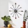Elements Sputnik Wood Effect Wall Clock -Elements 30827913