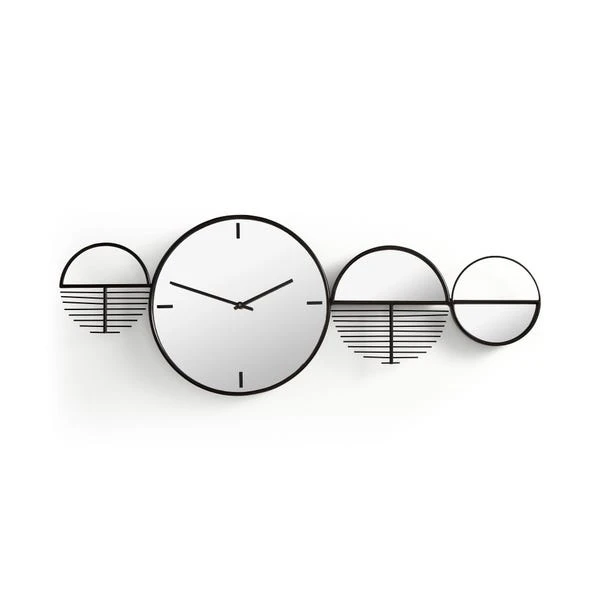 Elements Abstract Mirrored Wall Art Clock 4 Elements Abstract Mirrored Wall Art Clock - Image 3
