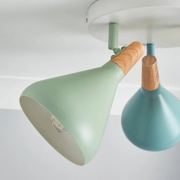 Elements Wolston 3 Light Semi Flush Spotlight 8 Elements Wolston 3 Light Semi Flush Spotlight - Image 7