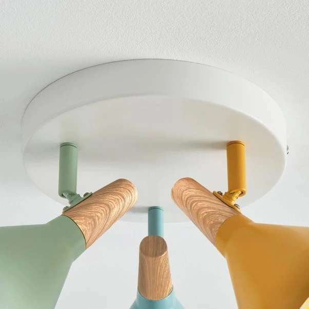 Elements Wolston 3 Light Semi Flush Spotlight 9 Elements Wolston 3 Light Semi Flush Spotlight - Image 8