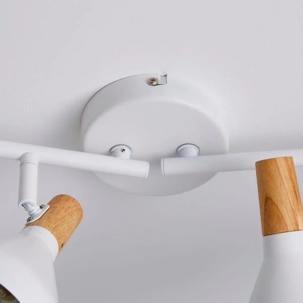 Elements Wolston 4 Light Semi Flush Spotlight Bar 12 Elements Wolston 4 Light Semi Flush Spotlight Bar - Image 10