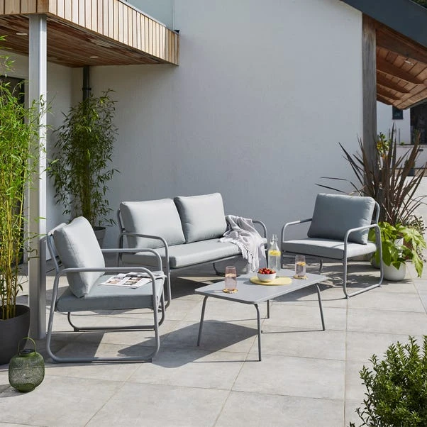 Elements Grey Metal Conversation Set 3 Elements Grey Metal Conversation Set