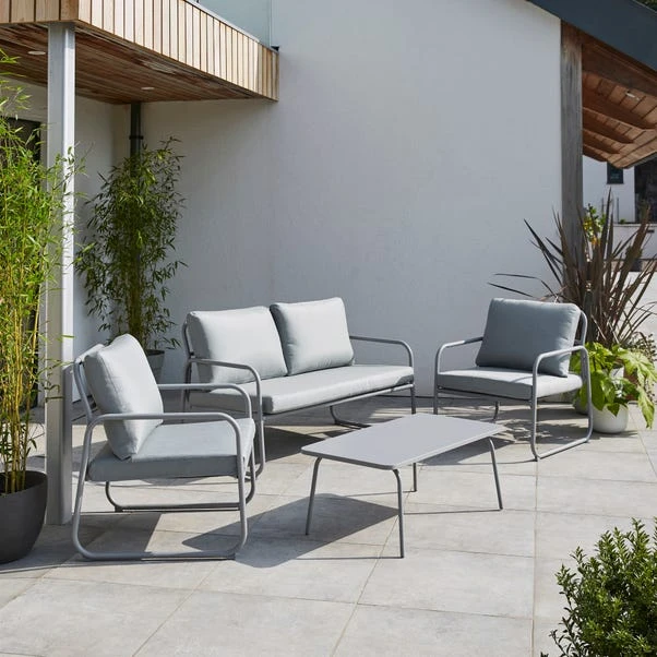 Elements Grey Metal Conversation Set 4 Elements Grey Metal Conversation Set - Image 2