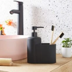 Elements Matte Duo Soap Dispenser And Storage