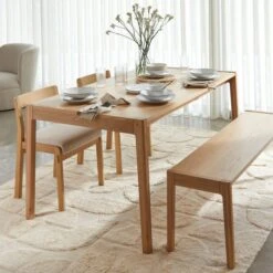 Elements Holmes 6 Seater Rectangular Dining Table, Modern Oak 13 Elements Holmes 6 Seater Rectangular Dining Table, Modern Oak -Elements 30893316 alt02