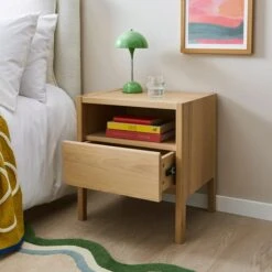 Elements Holmes Compact Bedside Table, Oak 10 Elements Holmes Compact Bedside Table, Oak -Elements 30893708 alt01