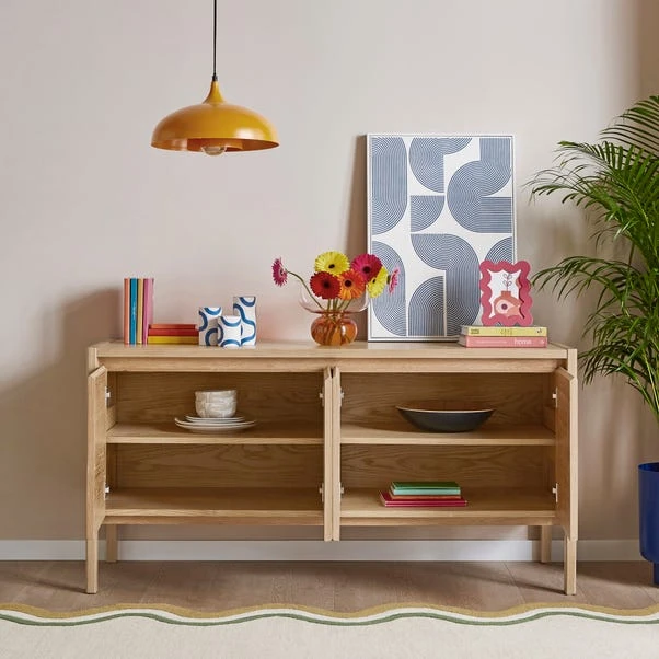 Elements Holmes Large Sideboard, Oak 4 Elements Holmes Large Sideboard, Oak - Image 2