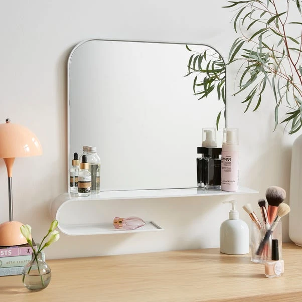 Elements Squoval Wall Mirror With Curling Shelf 6 Elements Squoval Wall Mirror With Curling Shelf - Image 4