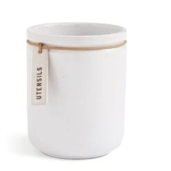 Elements Cream Speckled Hang Tag Utensil Pot 7 Elements Cream Speckled Hang Tag Utensil Pot -Elements 30893998 alt02