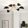 Elements Lyon 6 Light Semi Flush Ceiling Light 1 Elements Lyon 6 Light Semi Flush Ceiling Light -Elements 30894868