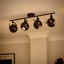 Elements Olympya 4 Light Adjustable Semi Flush Spotlight Bar 10 Elements Olympya 4 Light Adjustable Semi Flush Spotlight Bar -Elements 30894870 alt01