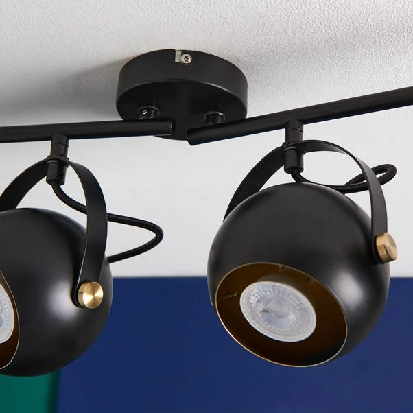 Elements Olympya 4 Light Adjustable Semi Flush Spotlight Bar 5 Elements Olympya 4 Light Adjustable Semi Flush Spotlight Bar - Image 3