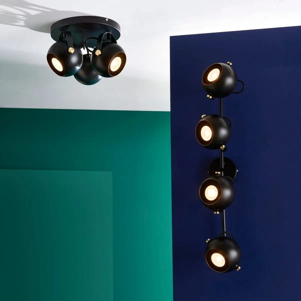 Elements Olympya 4 Light Adjustable Semi Flush Spotlight Bar 9 Elements Olympya 4 Light Adjustable Semi Flush Spotlight Bar - Image 7