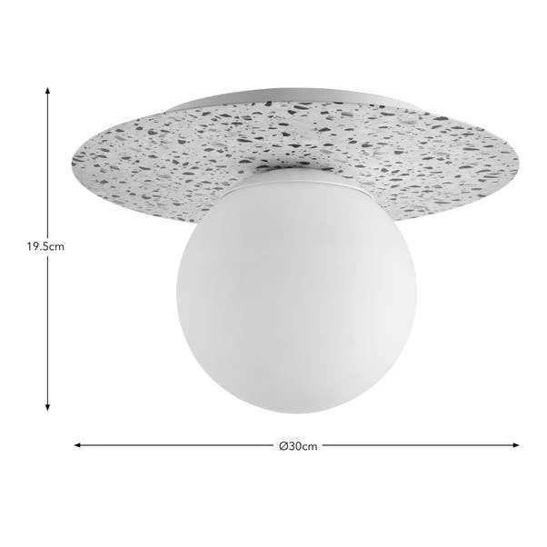 Elements Tela Bathroom Flush Ceiling Light 7 Elements Tela Bathroom Flush Ceiling Light - Image 5