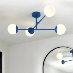 Elements Tela 4 Light Semi Flush Bathroom Ceiling Light 34 Elements Tela 4 Light Semi Flush Bathroom Ceiling Light -Elements 30894932