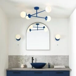 Elements Tela 4 Light Semi Flush Bathroom Ceiling Light 39 Elements Tela 4 Light Semi Flush Bathroom Ceiling Light -Elements 30894932 alt09