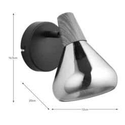 Elements Wolston Bathroom Adjustable Wall Light -Elements 30894939 alt08