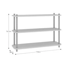 Elements Miller Low Bookcase, Stone 15 Elements Miller Low Bookcase, Stone -Elements 30895134 alt09