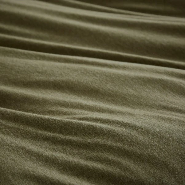 Elements Cotton Jersey Plain Duvet Cover & Pillowcase Set 9 Elements Cotton Jersey Plain Duvet Cover & Pillowcase Set - Image 7