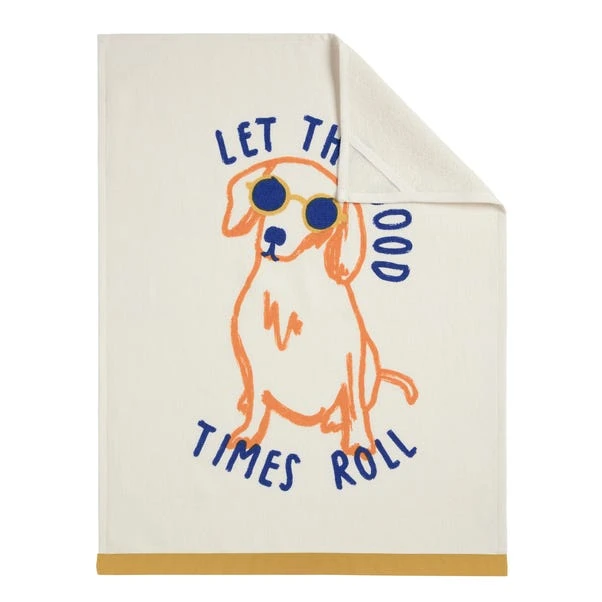 Elements Good Times Motif Tea Towel 4 Elements Good Times Motif Tea Towel - Image 2