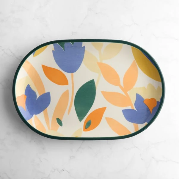 Elements Fieldsley Floral Stoneware Platter 4 Elements Fieldsley Floral Stoneware Platter - Image 2