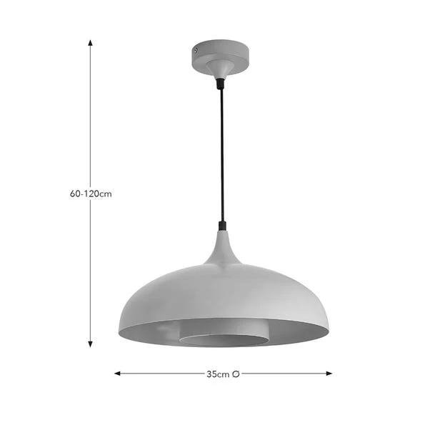 Elements Lennon 2 Tier Dome Pendant Light 19 Elements Lennon 2 Tier Dome Pendant Light - Image 17