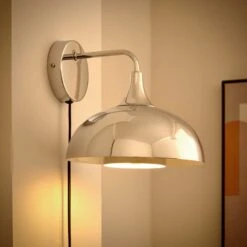 Elements Lennon 2 Tier Dome Plug In Wall Light 21 Elements Lennon 2 Tier Dome Plug In Wall Light -Elements 30898670 alt01