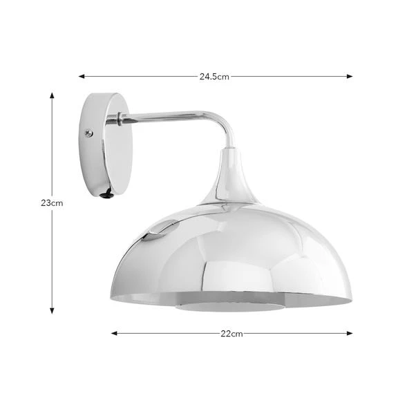 Elements Lennon 2 Tier Dome Plug In Wall Light 14 Elements Lennon 2 Tier Dome Plug In Wall Light - Image 12