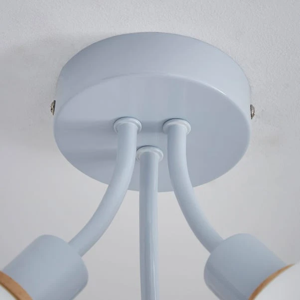 Elements Bailey 3 Light Semi Flush Ceiling Light 11 Elements Bailey 3 Light Semi Flush Ceiling Light - Image 9