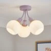Elements Bailey 3 Light Semi Flush Ceiling Light -Elements 30898689