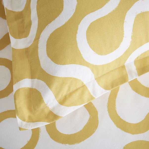 Elements Wiggins Wiggle Ochre Oxford Pillowcase 7 Elements Wiggins Wiggle Ochre Oxford Pillowcase - Image 5