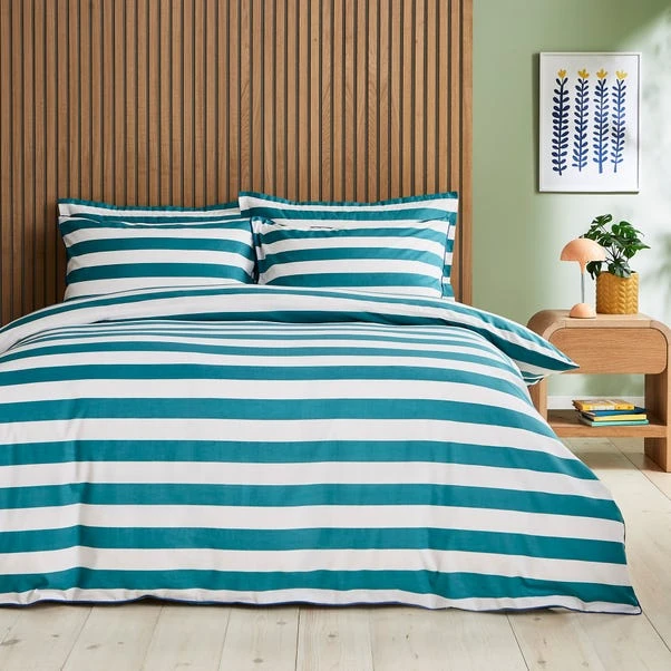 Elements Bold Stripe Cotton Duvet Cover And Pillowcase Set 15 Elements Bold Stripe Cotton Duvet Cover And Pillowcase Set - Image 13