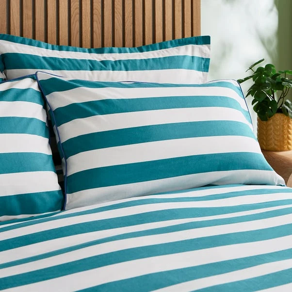 Elements Bold Stripe Cotton Duvet Cover And Pillowcase Set 12 Elements Bold Stripe Cotton Duvet Cover And Pillowcase Set - Image 10