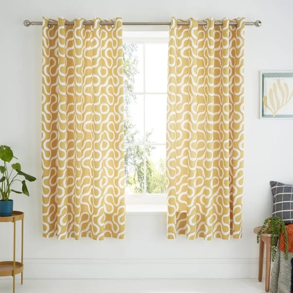 Elements Wiggins Wiggle Blackout Eyelet Curtains 11 Elements Wiggins Wiggle Blackout Eyelet Curtains - Image 9